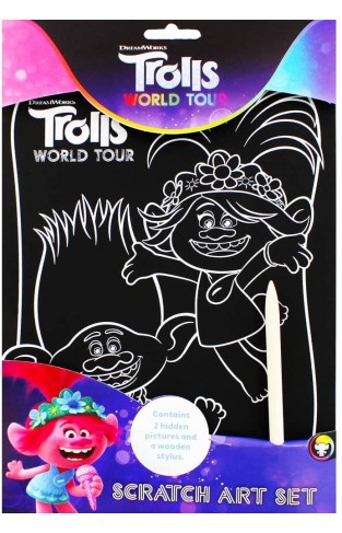 Alligator Products Trolls Scratch Art Set